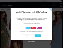Tablet Screenshot of dressbetta.com
